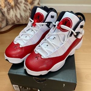 Jordan 6 Rings White Red GS